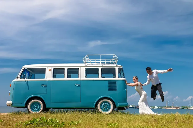 wedding, couple, vintage van, love, van, bride, groom, prenup photoshoot, pre-wedding photoshoot, wedding photoshoot, wedding, wedding, wedding, wedding, wedding, love, van, van, van, van, bride. Wedding planning expansion: four routes